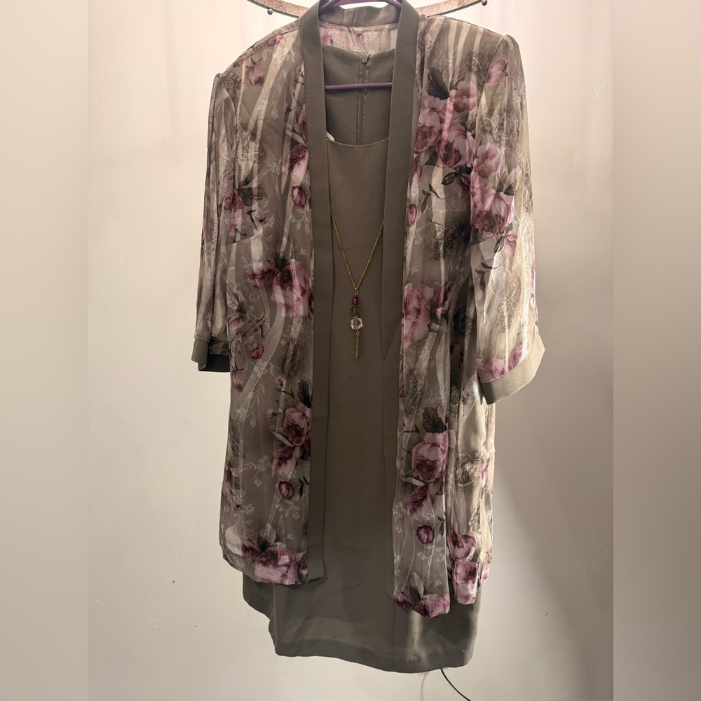 R&M Richards Womens Petite Dress Jacket Set Size 14WP New Without Tags